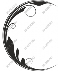 Black floral frame