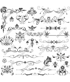  Collection of decorative ornaments