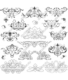  Collection of decorative ornaments