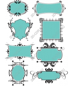  Collection of elegant decorative frames