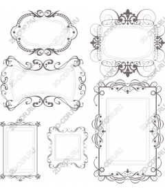  Elegant set of vintage frames