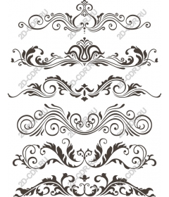  Collection of elegant decorative ornaments