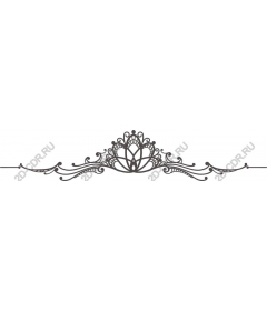  Elegant floral decorative pattern