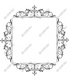 Vintage floral frame