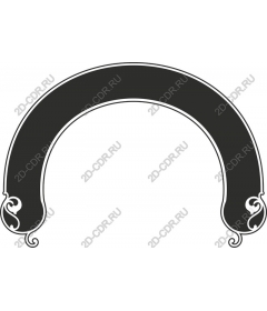  Elegant black and white decorative arch