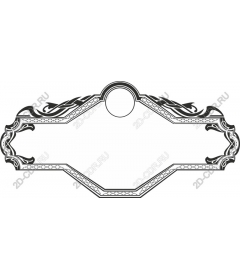 Decorative vintage frame for invitation cards and certificates