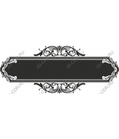 Elegant vintage decorative frame