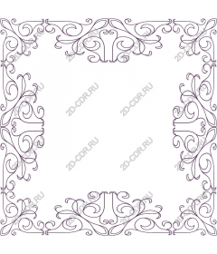  Elegant floral border