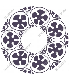 Floral decor - Round floral motif