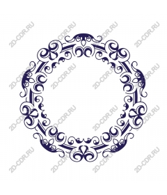  Elegant decorative round frame