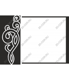 Decorative floral frame