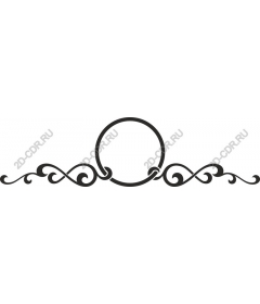  Elegant decorative border with a round center