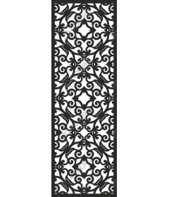 The intricate floral pattern