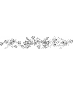  Delicate floral pattern