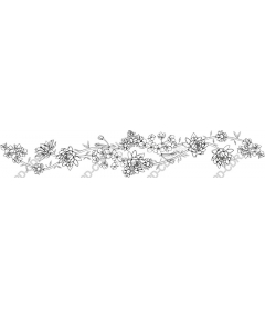Floral decorative border