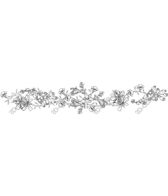 The intricate floral pattern