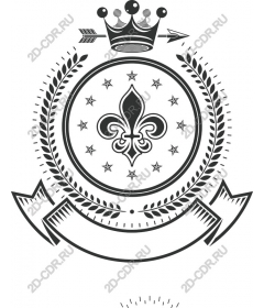 Royal coat of arms Fleur-de-Lis