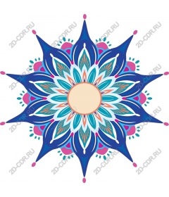 Shining flower mandala