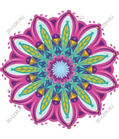 Floral mandala