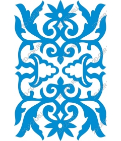  Elegant blue floral