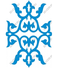  Elegant blue intricate