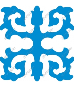  Blue decorative snowflake