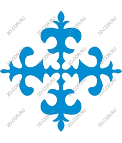  Elegant blue ornament