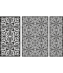Set of floral patterns - Intricate