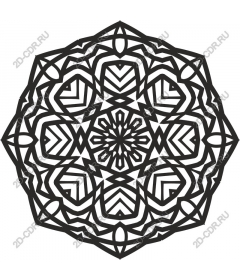 Stunning intricate mandala