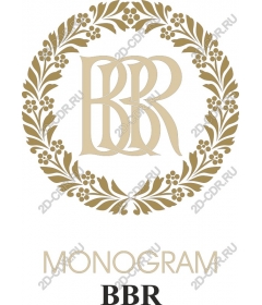  Elegant monogram BBR