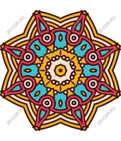  Colorful mandala
