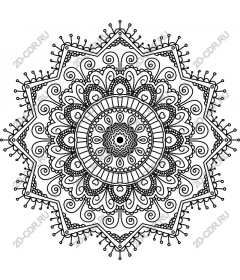 Floral mandala