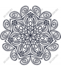  Elegant linear mandala