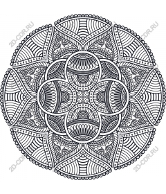Intricate circle mandalas
