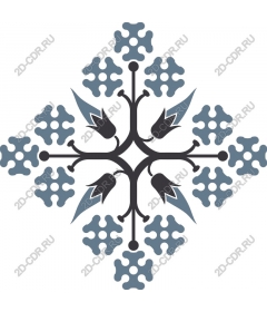  Elegant floral motif