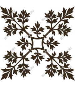Exquisite mandala of leaves