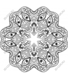  Elegant intricate mandala
