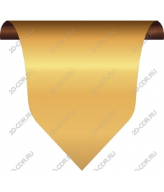  Elegant banner with gold ribbon