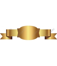  Elegant gold ribbon