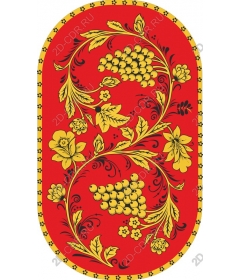  Bright folk art floral