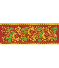  Bright floral motifs — complex and rich colors
