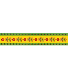  Bright floral border