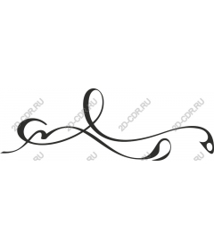  Elegant ornament in the form of tendril
