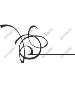  Elegant abstract swirl