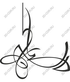  Elegant abstract swirl