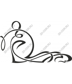  Elegant abstract motion of fluidity