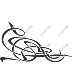  Elegant abstract swirl