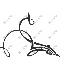  Elegant swirling pattern