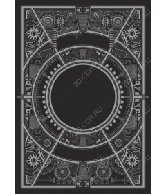 Frame gears in the steampunk style