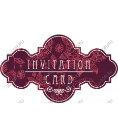  Elegant floral invitation card